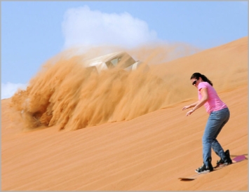 Activities in Sahara desert